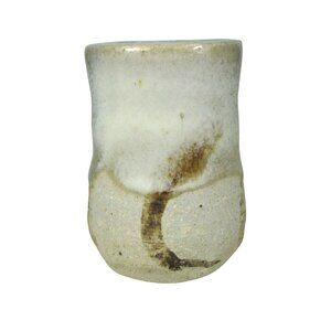 Handmade Ceramic Pottery Cup Kwan Earthy Vase Japanese STYLE Vintage 1995